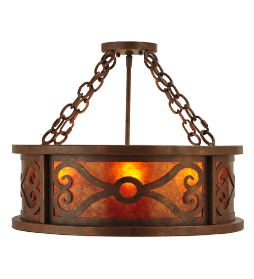 Meyda Tiffany Donya 129143 Ceiling Light - Red Rust,Custom