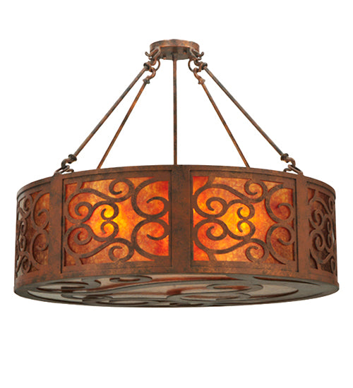 Meyda Tiffany Dean 129145 Pendant Light - Red Rust, Custom