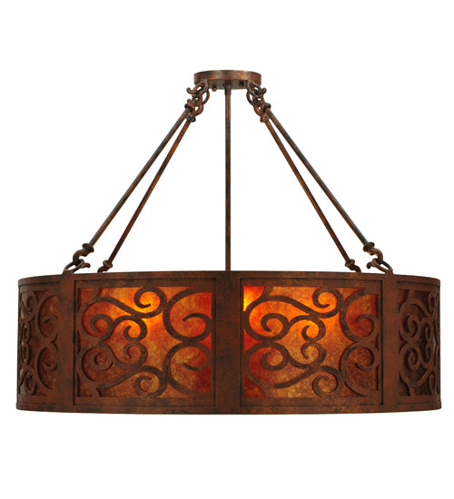 Meyda Tiffany Dean 129145 Pendant Light - Red Rust, Custom