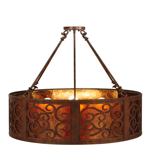 Meyda Tiffany Dean 129145 Pendant Light - Red Rust, Custom