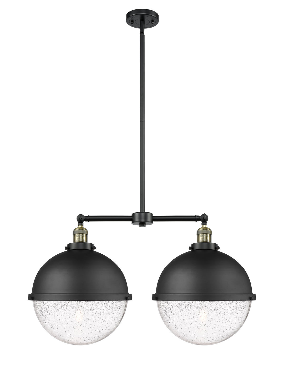 Innovations Franklin Restoration 209-BAB-HFS-124-BK Pendant Light - Black Antique Brass