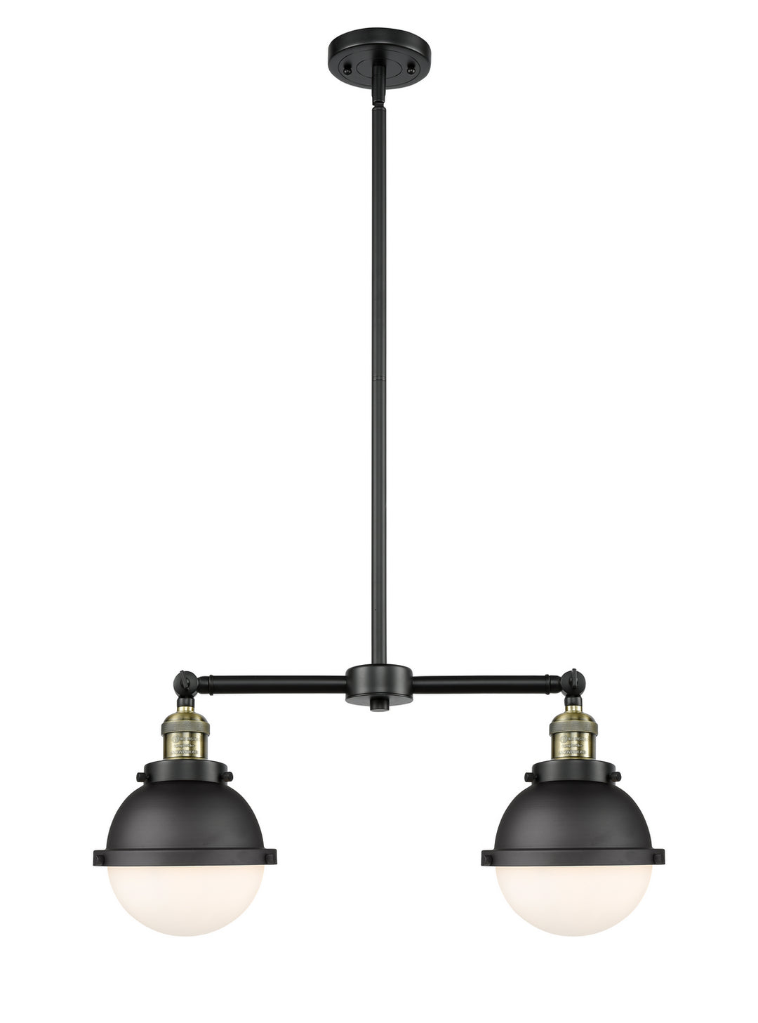 Innovations Franklin Restoration 209-BAB-HFS-61-BK-LED Pendant Light - Black Antique Brass