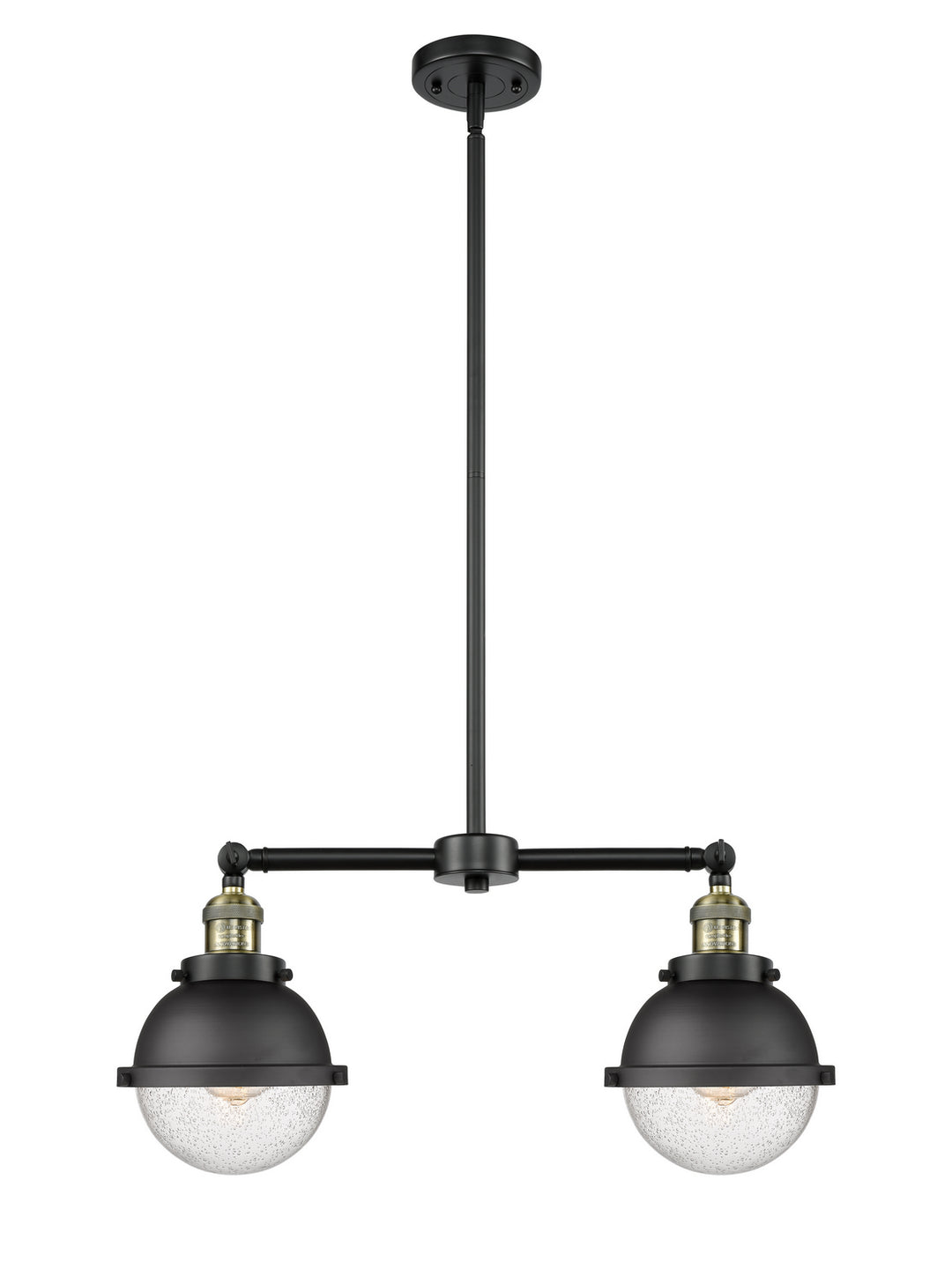 Innovations Franklin Restoration 209-BAB-HFS-64-BK-LED Pendant Light - Black Antique Brass