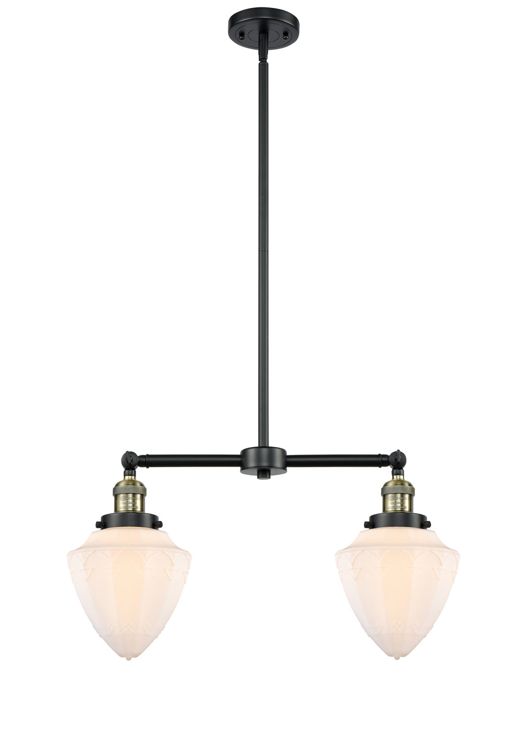 Innovations Franklin Restoration 209-BAB-G661-7-LED Pendant Light - Black Antique Brass