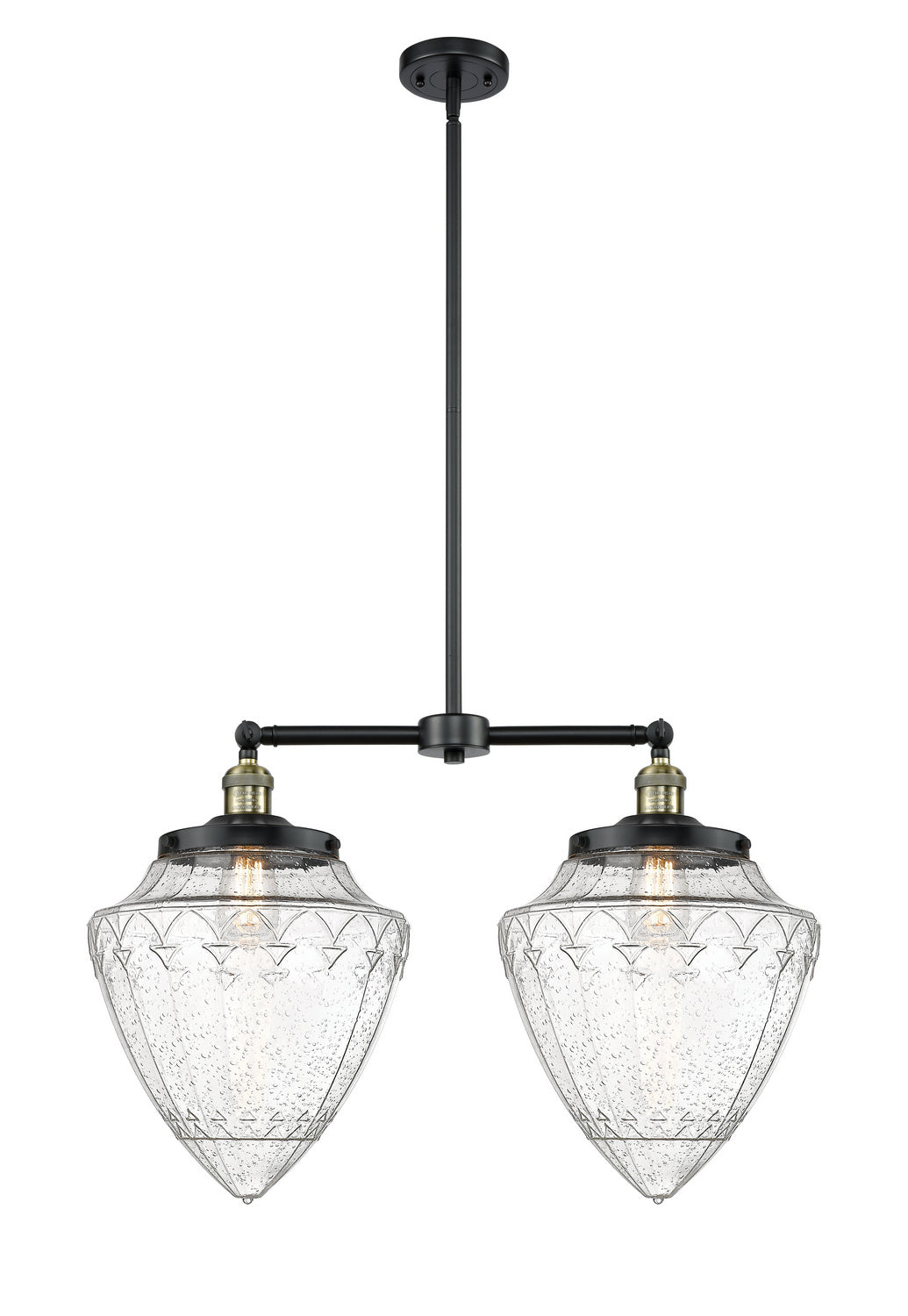 Innovations Franklin Restoration 209-BAB-G664-12 Pendant Light - Black Antique Brass