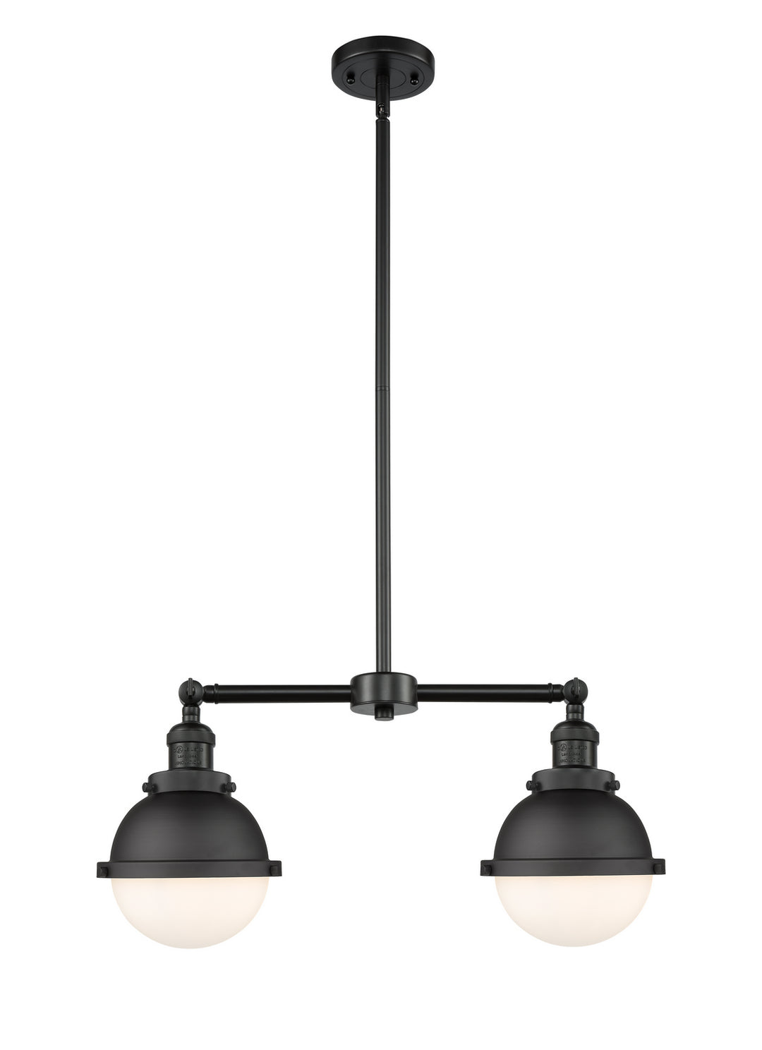 Innovations Franklin Restoration 209-BK-HFS-61-BK-LED Pendant Light - Matte Black