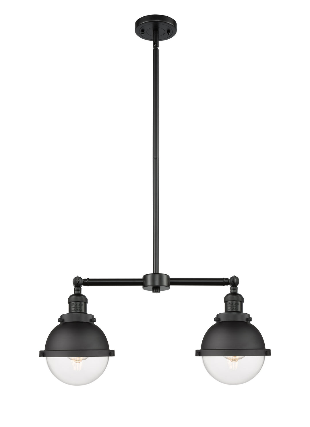 Innovations Franklin Restoration 209-BK-HFS-62-BK Pendant Light - Matte Black
