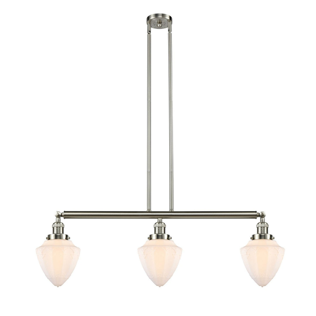 Innovations Franklin Restoration 213-SN-G661-7 Pendant Light - Brushed Satin Nickel