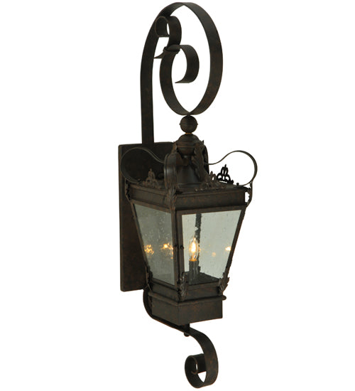 Meyda Tiffany Lighting 129261 Verona Three Light Wall Sconce Outdoor Bronze / Dark