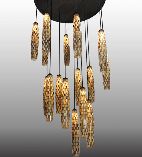 Meyda Tiffany Checkers 129270 Pendant Light - Timeless Bronze
