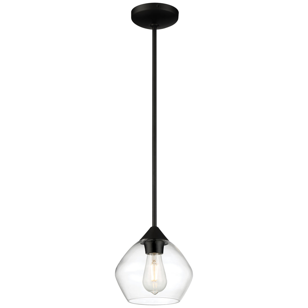 Access Vintage 28103LEDDLP-MBL/CLR Pendant Light - Matte Black