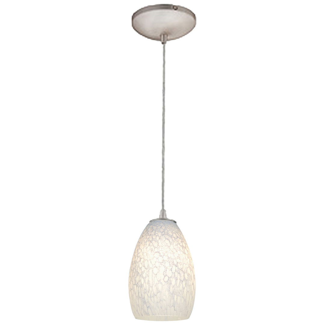 Access Sydney Inari Silk 28212-BS/WHST Pendant Light - Brushed Steel