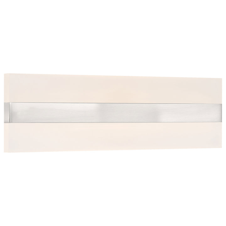 Access Netherton 62591LEDD-BS/ACR Bath Vanity Light 18 in. wide - Brushed Steel