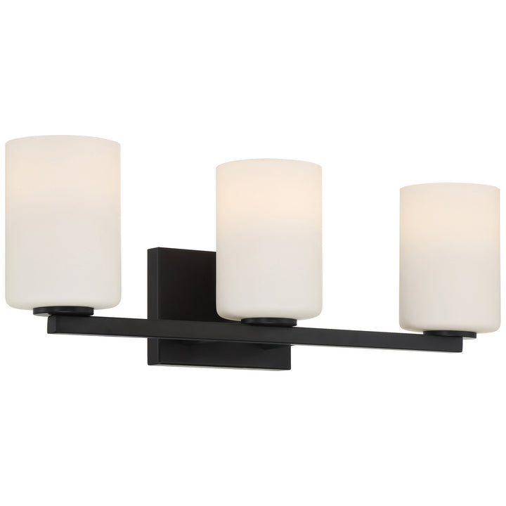 Access Sienna 62623LEDDLP-MBL/OPL Bath Vanity Light 21 in. wide - Matte Black