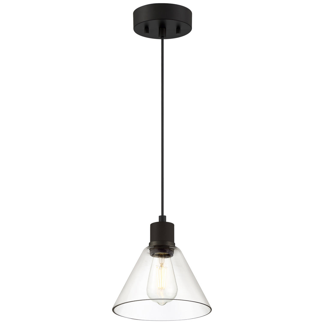 Access Port Nine Martini 63140LEDDLP-MBL/CLR Pendant Light - Matte Black