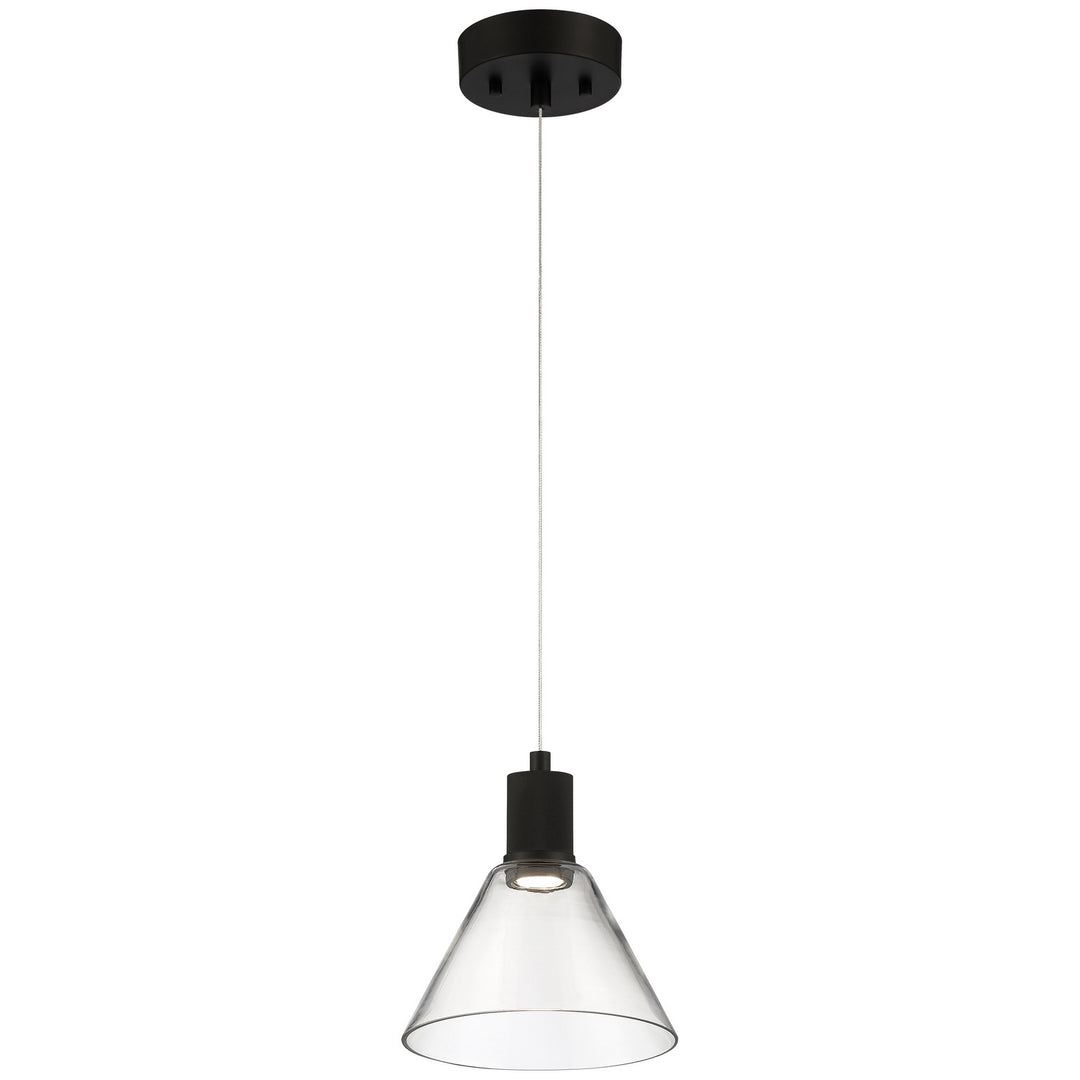 Access Port Nine Martini 63140LEDD-MBL/CLR Pendant Light - Matte Black