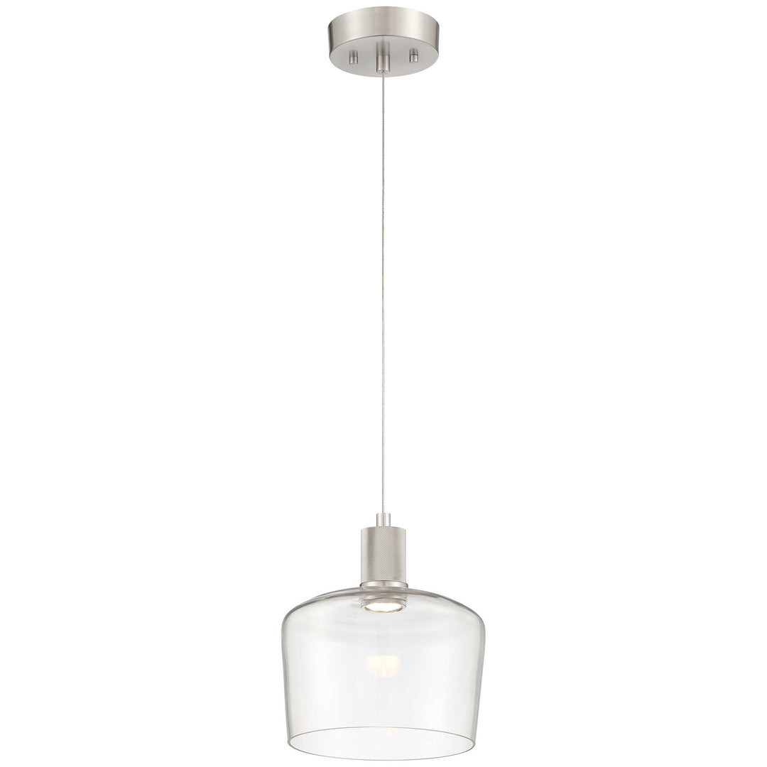 Access Port Nine Chardonnay 63141LEDD-BS/CLR Pendant Light - Brushed Steel