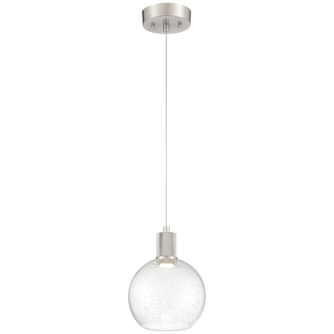 Access Port Nine Burgundy 63142LEDD-BS/SDG Pendant Light - Brushed Steel