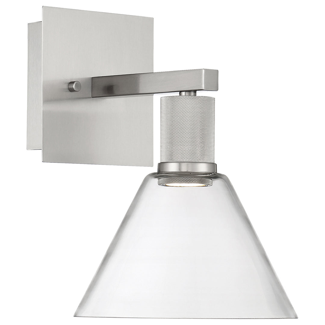 Access Port Nine Martini 63143LEDD-BS/CLR Wall Sconce Light - Brushed Steel