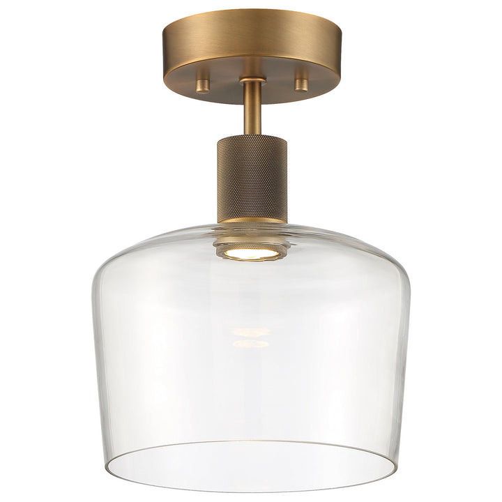 Access Port Nine Chardonnay 63147LEDD-ABB/CLR Ceiling Light - Antique Brushed Brass