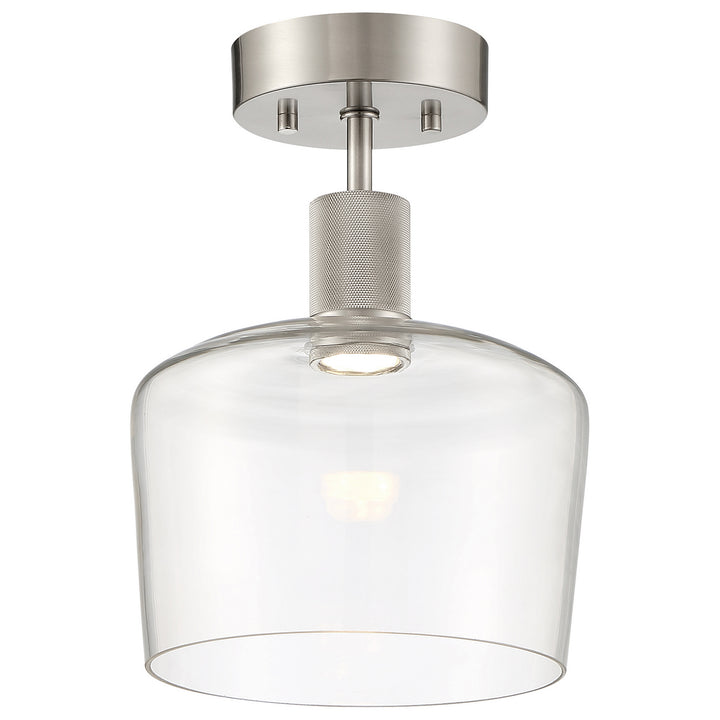 Access Port Nine Chardonnay 63147LEDD-BS/CLR Ceiling Light - Brushed Steel