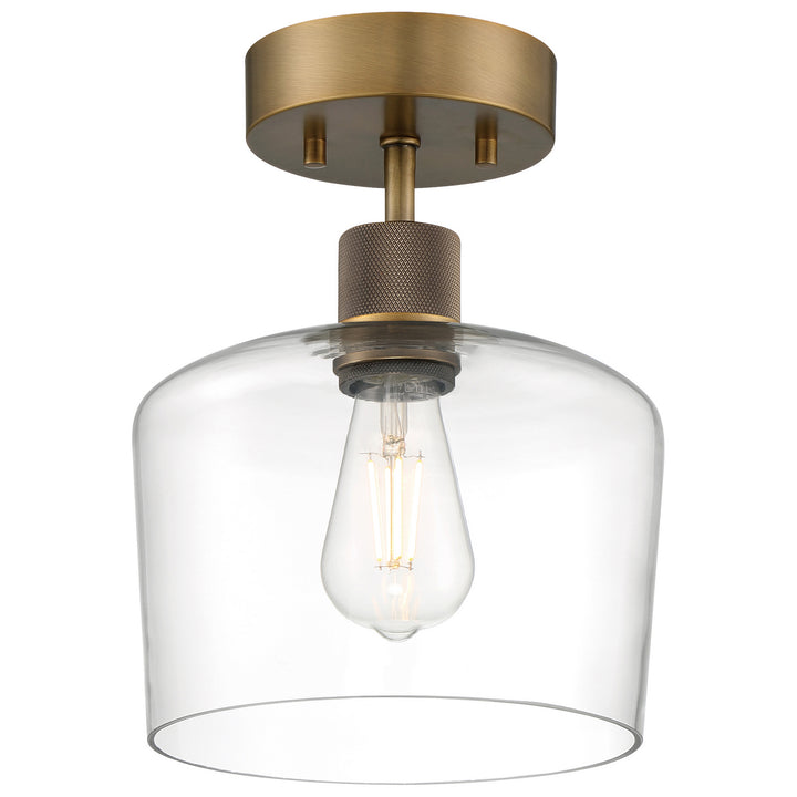 Access Port Nine Chardonnay 63147LEDDLP-ABB/CLR Ceiling Light - Antique Brushed Brass