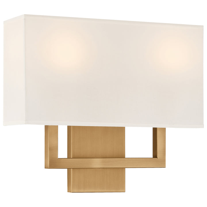 Access Mid Town 64062LEDDLP-ABB/WH Wall Sconce Light - Antique Brushed Brass