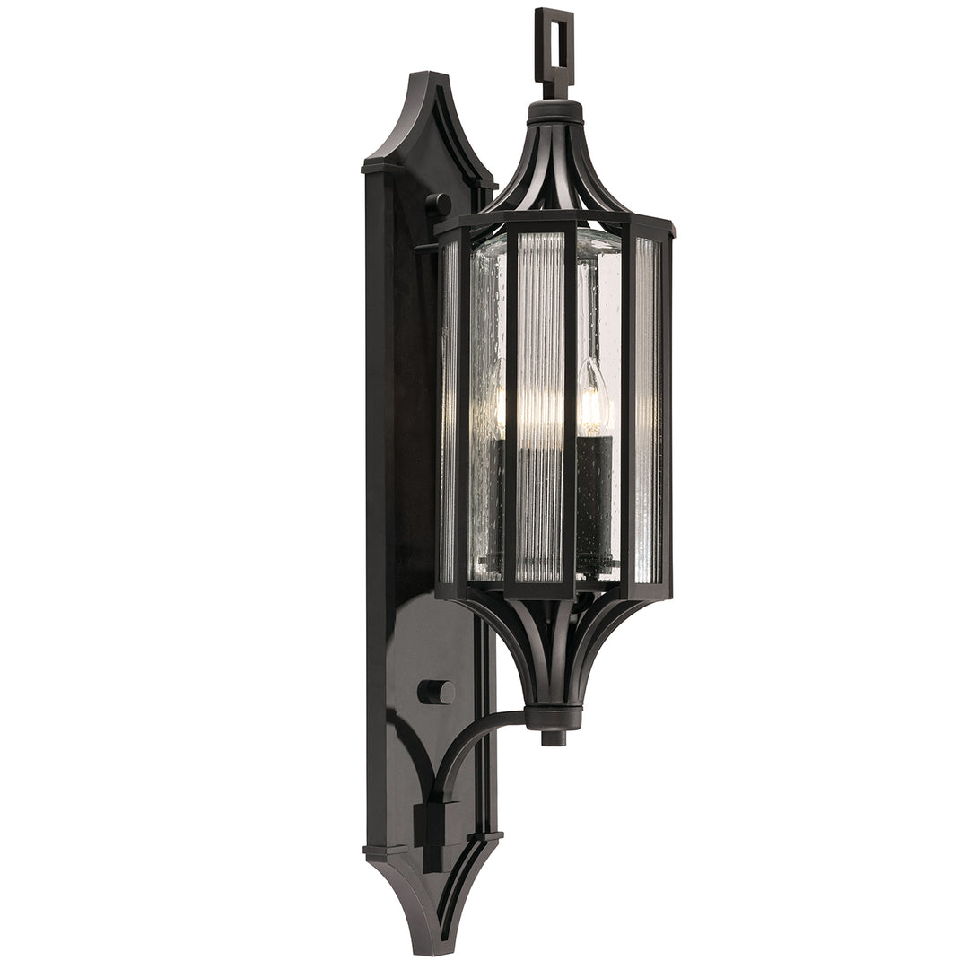 Fine Art Lighting 900181ST Bristol Three Light Outdoor Wall Mount Outdoor Black