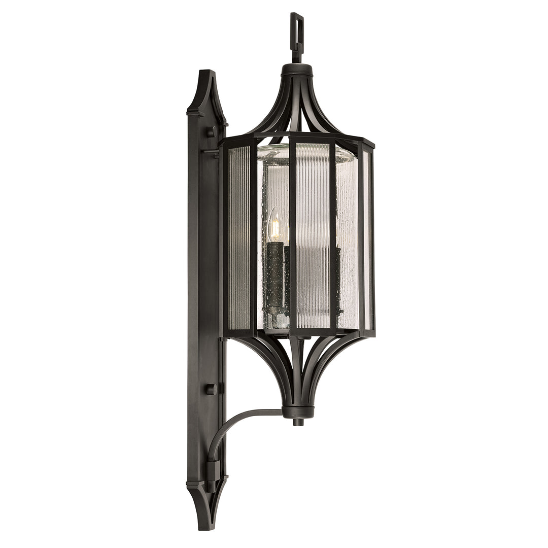 Fine Art Lighting 900281ST Bristol Three Light Outdoor Wall Mount Outdoor Black