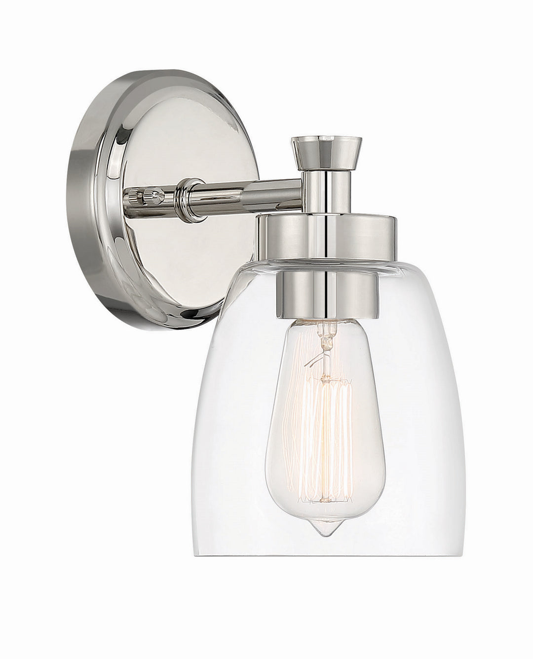 Craftmade Henning 12705PLN1 Wall Sconce Light - Polished Nickel