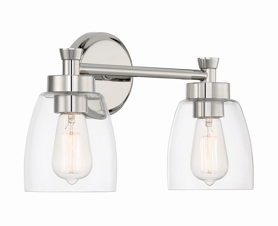 Craftmade Henning 12716PLN2 Bath Vanity Light 16 in. wide - Polished Nickel