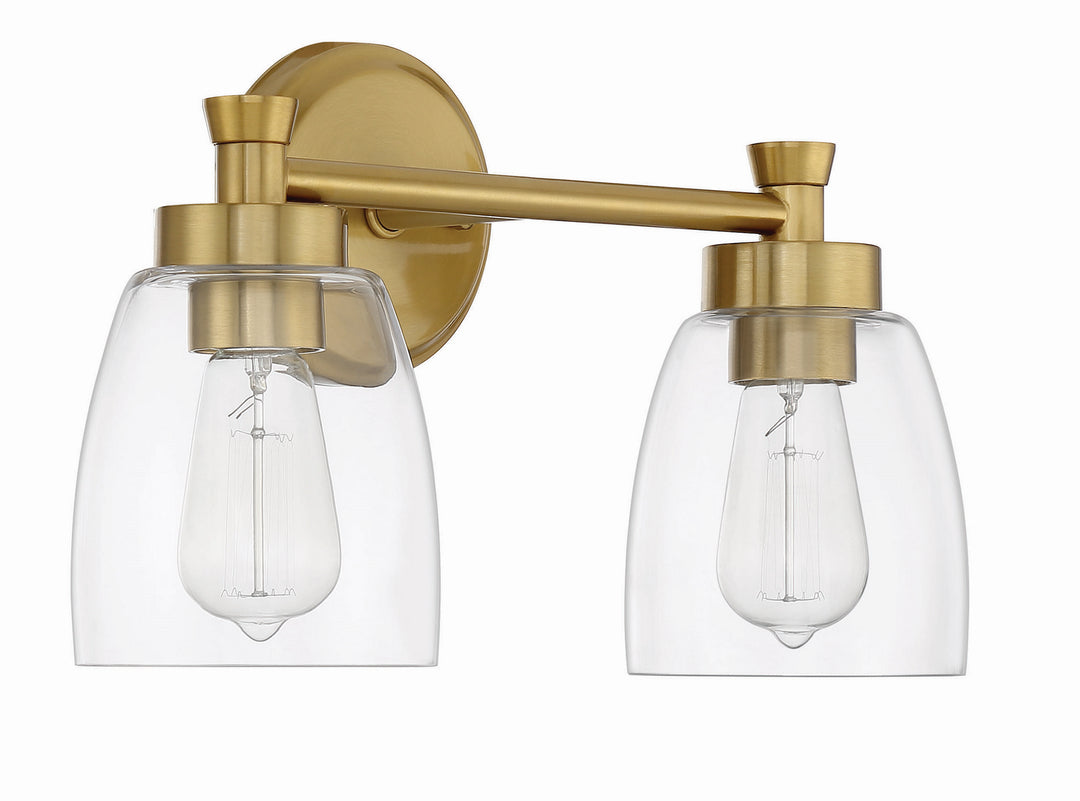 Craftmade Henning 12716SB2 Bath Vanity Light 16 in. wide - Satin Brass