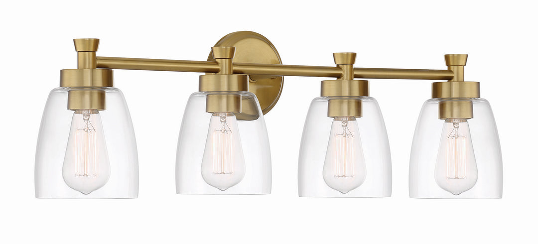 Craftmade Henning 12730SB4 Bath Vanity Light 31 in. wide - Satin Brass