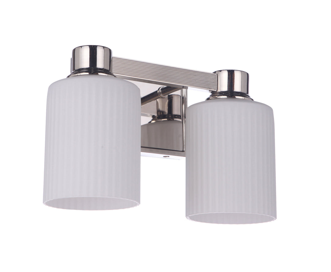 Craftmade Bretton 12912PLN2 Bath Vanity Light 13 in. wide - Polished Nickel