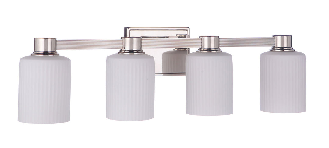 Craftmade Bretton 12928PLN4 Bath Vanity Light 29 in. wide - Polished Nickel