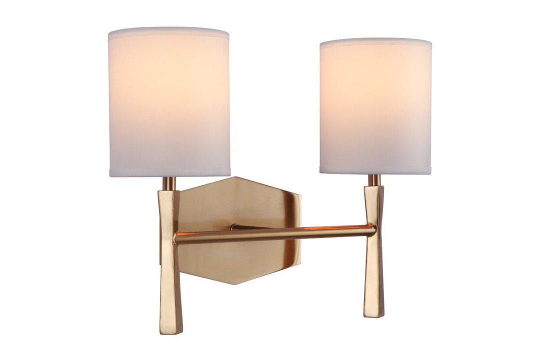 Craftmade Chatham 16014SB2 Wall Sconce Light - Satin Brass