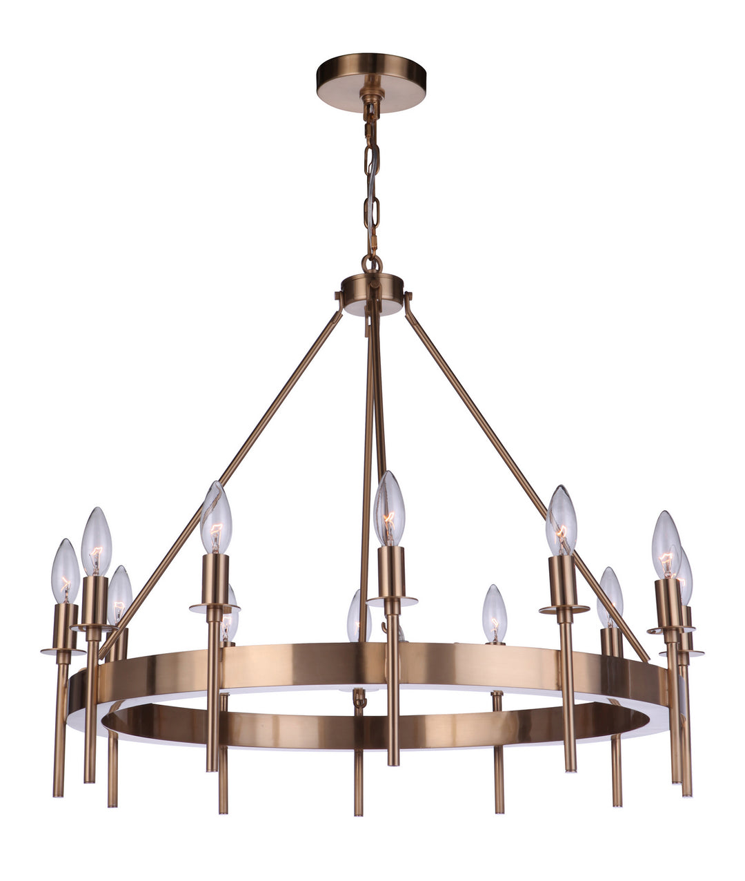 Craftmade Larrson 54312-SB Chandelier Light - Satin Brass