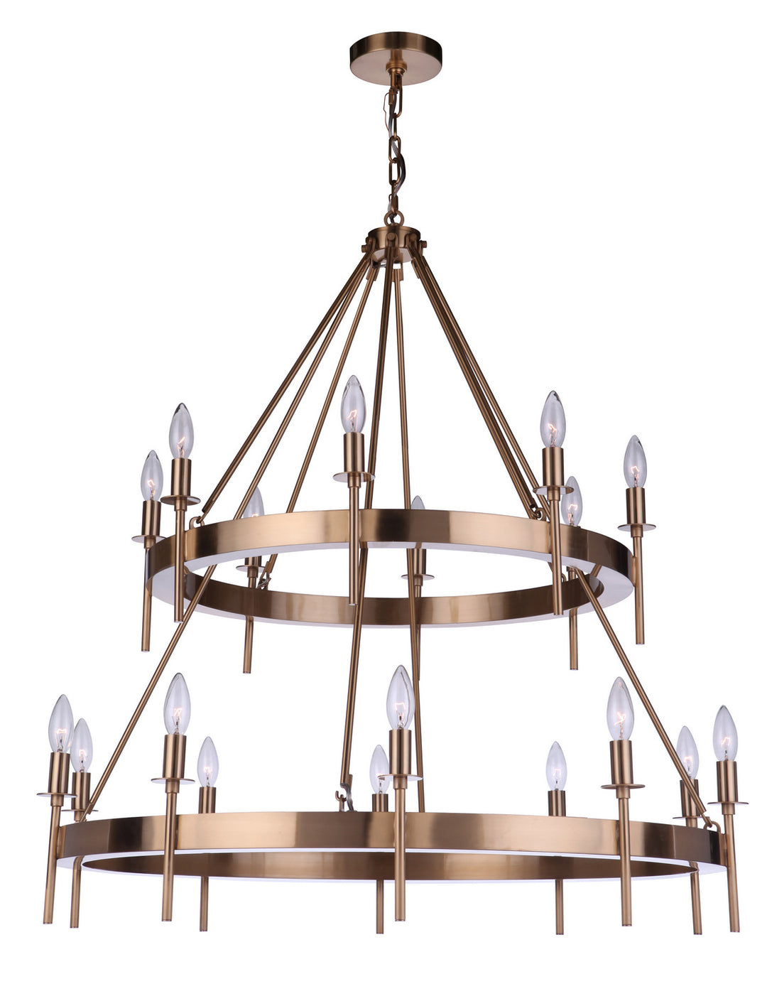 Craftmade Larrson 54318-SB Chandelier Light - Satin Brass