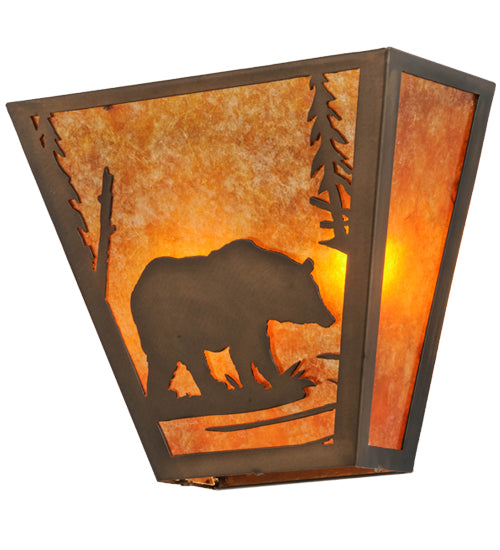 Meyda Tiffany Bear Creek 129337 Wall Light - Antique Copper