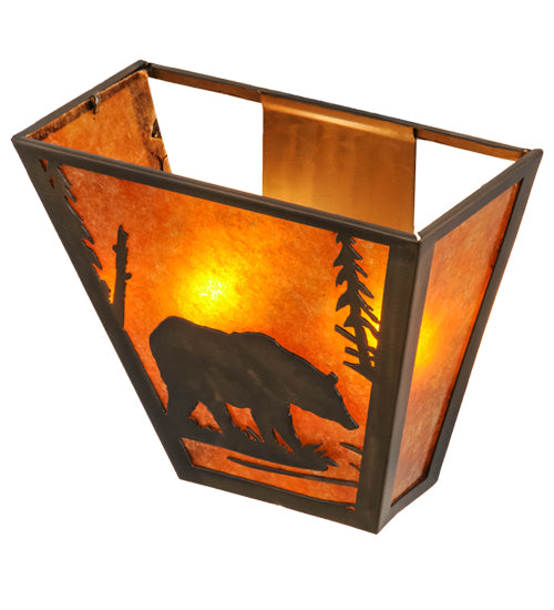 Meyda Tiffany Bear Creek 129337 Wall Light - Antique Copper