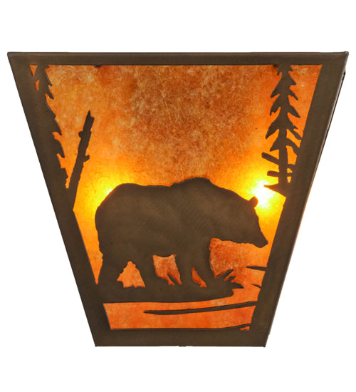 Meyda Tiffany Bear Creek 129337 Wall Light - Antique Copper