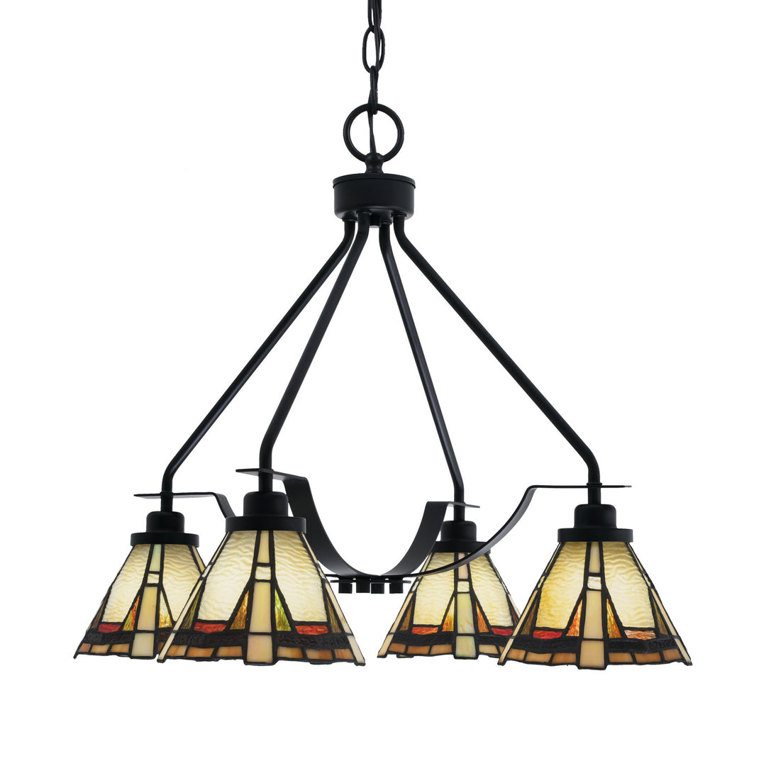 Toltec Odyssey 2604-mb-9345 Chandelier Light - Matte Black