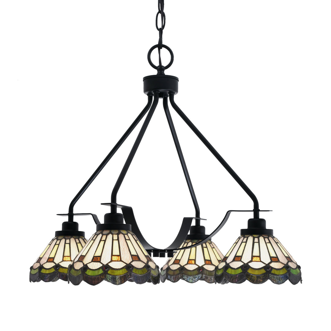 Toltec Odyssey 2604-mb-9395 Chandelier Light - Matte Black