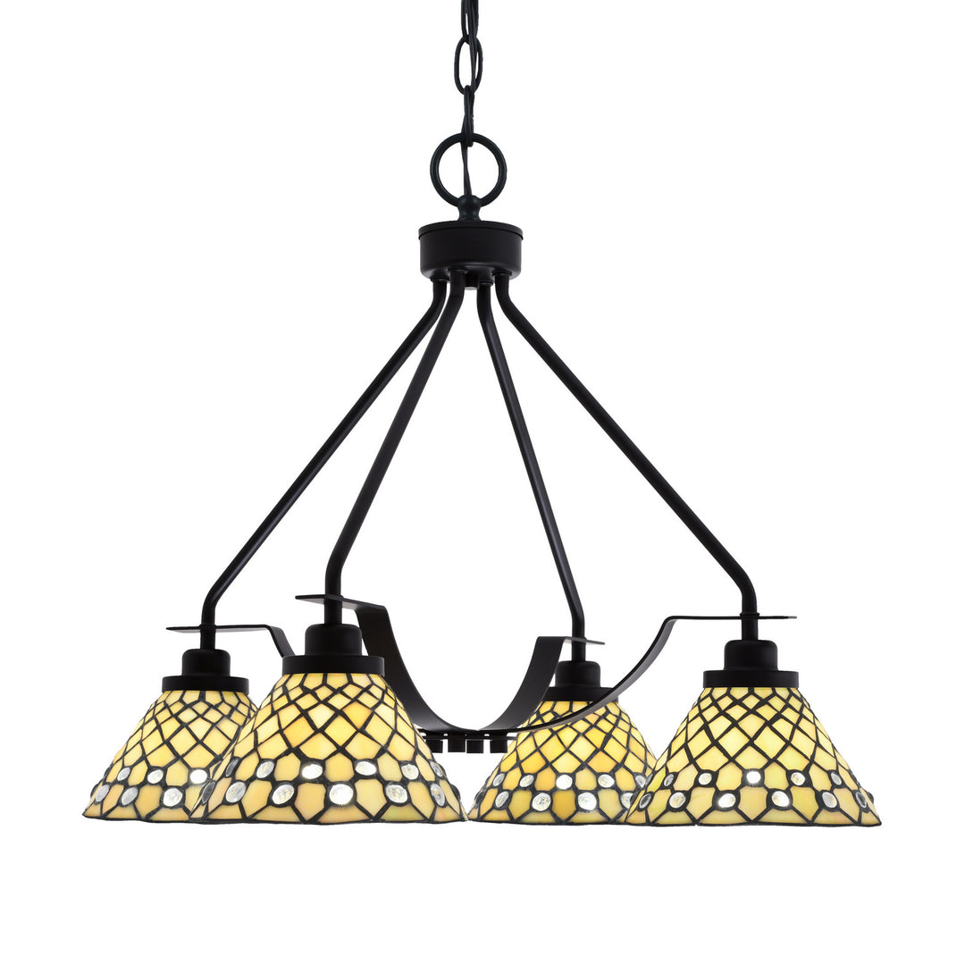 Toltec Odyssey 2604-mb-9415 Chandelier Light - Matte Black