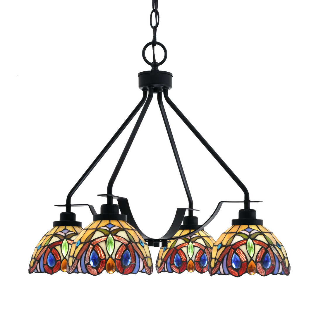 Toltec Odyssey 2604-mb-9445 Chandelier Light - Matte Black