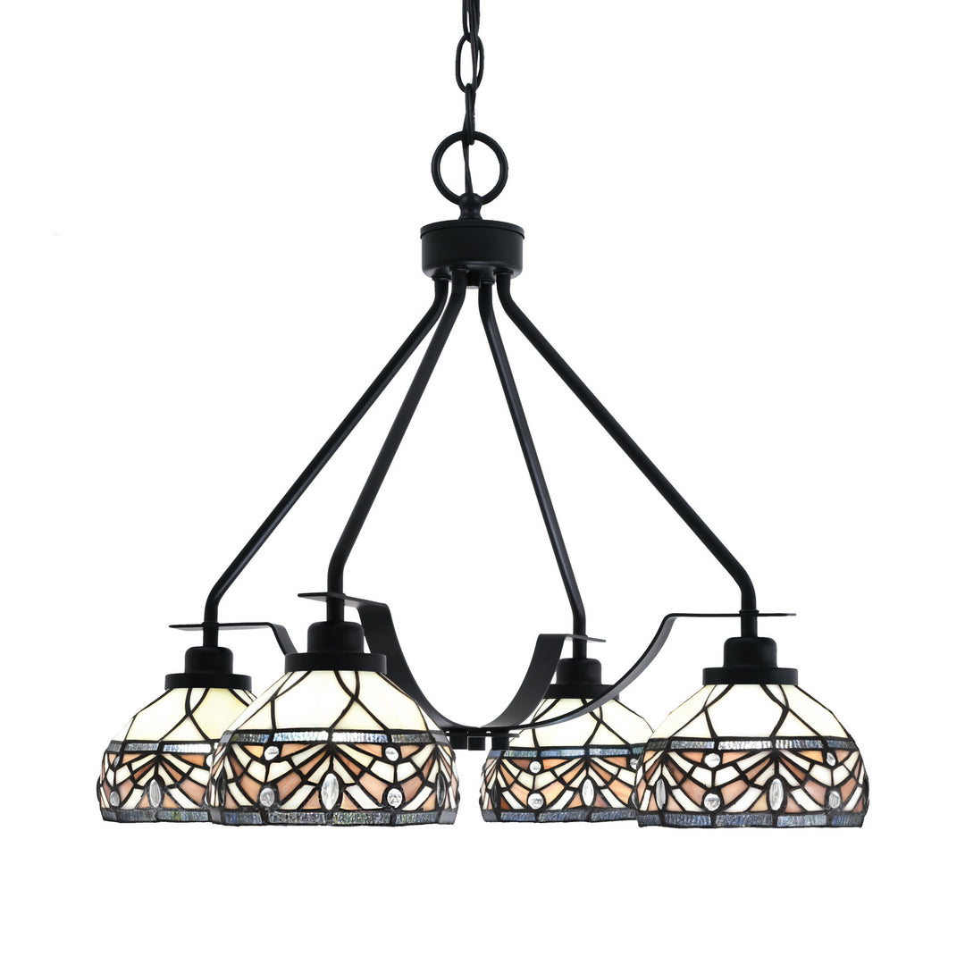 Toltec Odyssey 2604-mb-9485 Chandelier Light - Matte Black