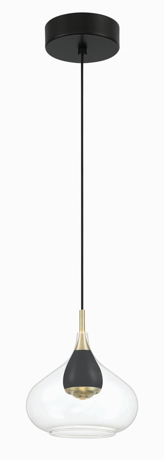 George Kovacs Arabesque P5460-718-L Pendant Light - Coal And Sun Gold