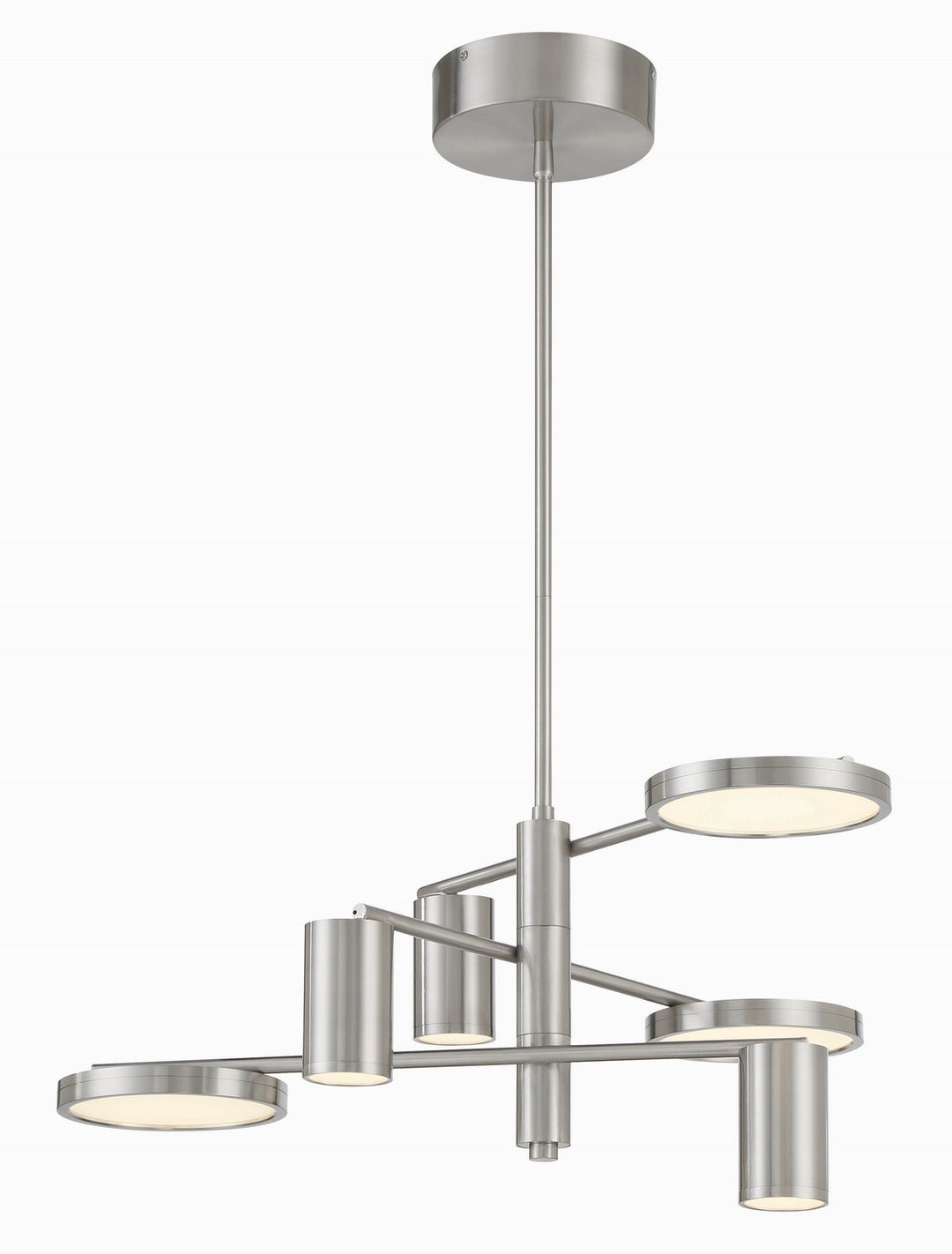 George Kovacs Swivel P5495-084-L Chandelier Light - Brushed Nickel