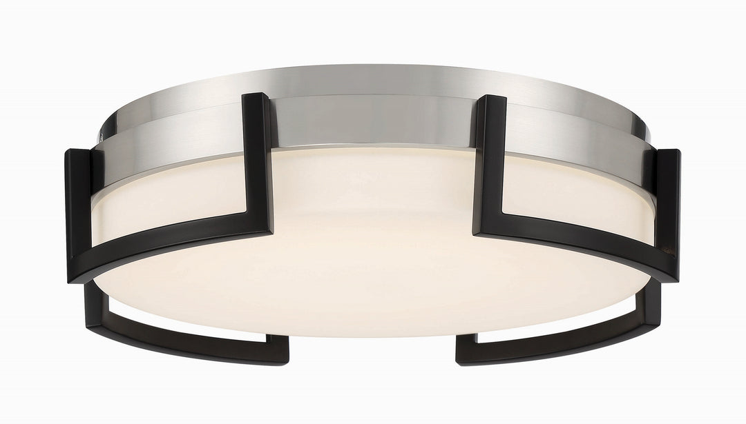 George Kovacs Bexel Set P953-2-691-L Ceiling Light - Coal With Brushed Nickel