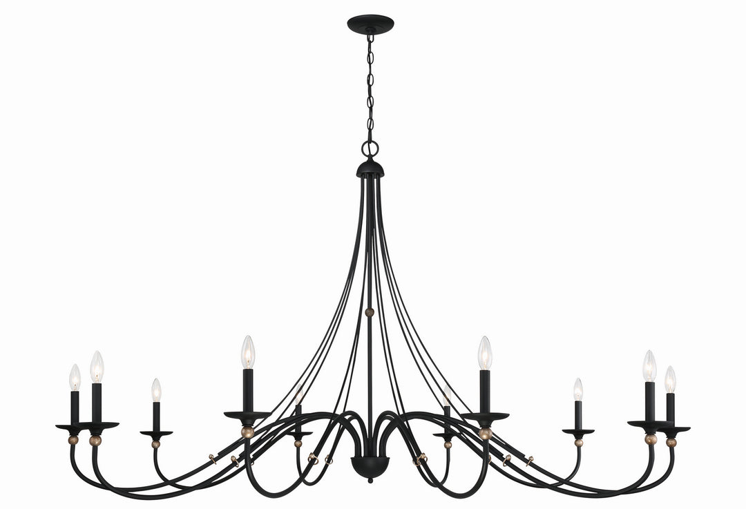 Minka-Lavery Westchester County 1039-677 Chandelier Light - Sand Coal With Skyline Gold Leaf